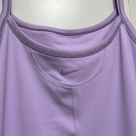 Nike One Capsule Romper Dri-Fit Shorts Bodysuit Lilac Bloom - Picture 4 of 5